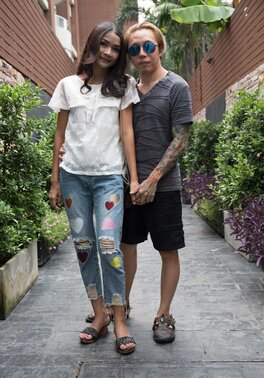 Asian man is filled with hope that young beauty will take off clothes