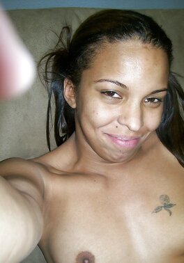 Amateur Ebony girlfriend films her shaved twat and ass in the bathroom