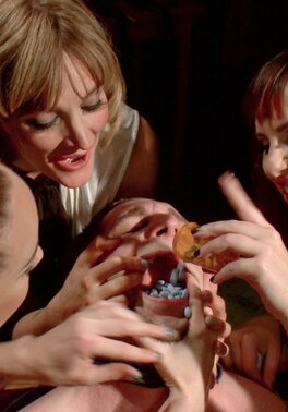 This inexperienced guy is going to get ruined by dommes