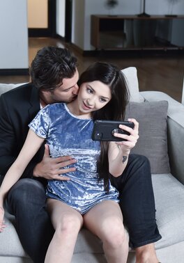 Brunette expert cock rider is going to show him something