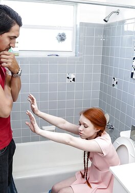 Redheaded nympho who talks dirty sucking big cock big time