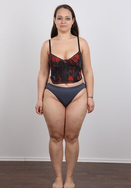 Super sexy yet BBW Czech chick shows her brown nipples for you