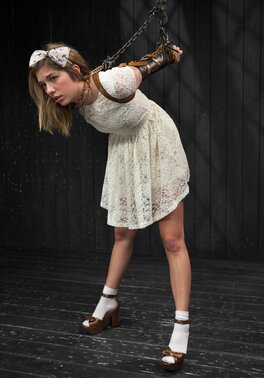 Teen in the sluttiest outfit is going to be tortured big time