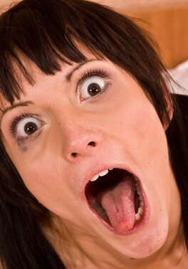 Her daring dares become sexual actions as she HAS TO deepthroat