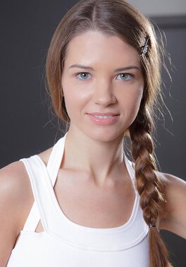 Adorable girl bounces her juicy boobs and ass while teasing you