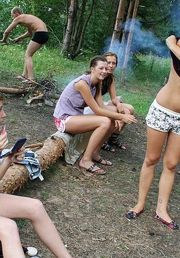 The picnic turns sexual and that becomes a wild Euro orgy