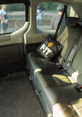 Nikky Sweet seduced into backseat bang and huge cumshot