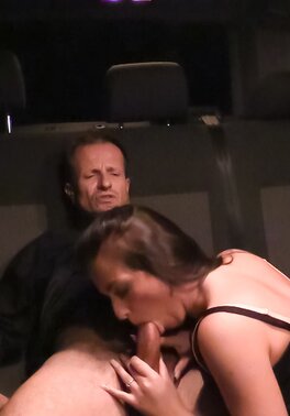 Nata Lee drilled hard on backseat by Czech driver