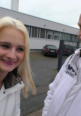 Older man picks up a winning blonde German girl and enjoys raw amateur sex with her
