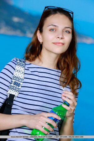 It is very hot and bookwork in striped dress decides to take it off