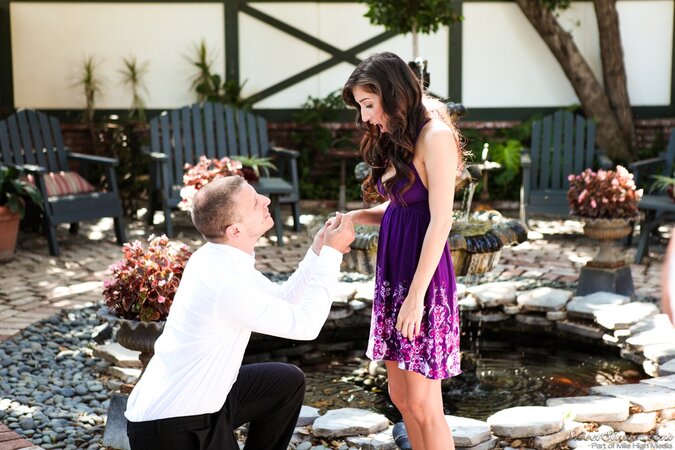 It's girl's wedding day so she can't wait for the wedding night with handsome man