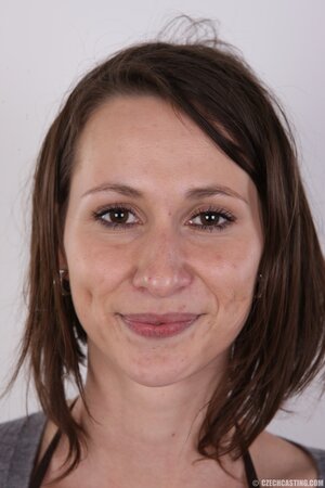 Abruptness is the main weapon of babe so she just takes clothes down