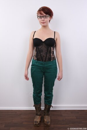 Abandoned girl Dagmar with nice boobs entitles cameraman to film her