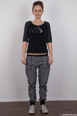 MILF deletes all the clothes with inept moves and remains naked in front of camera