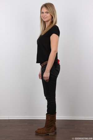 For chance to get into adult industry young cutie agrees to pose naked