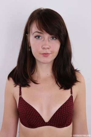 Petite girl with no boobies hides nothing and calmly shows off her charms