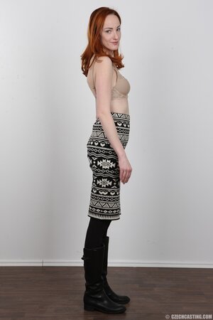 Tight lovely redhead with skinny body wants to be a part of porn too