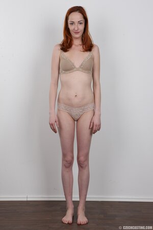 Tight lovely redhead with skinny body wants to be a part of porn too