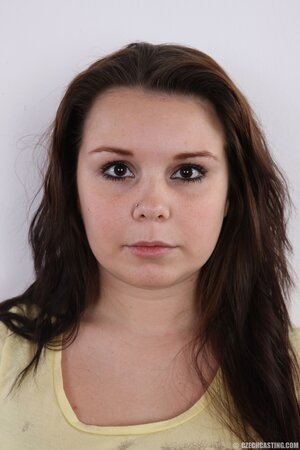 Diva comes from the college right to a porn studio for a naked photo shoot