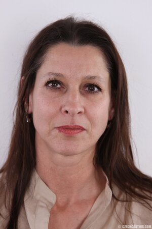 Middle-aged female denudes what is hidden under white underwear more than often