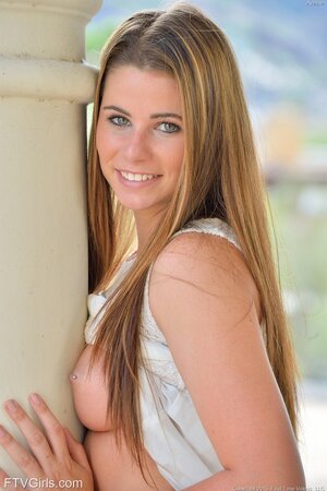 Babe with pierced nipples chose the biggest pumpkin cause she loves huge stuff