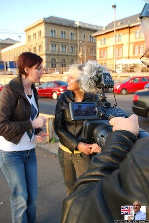 Sexy girlfriends have fun with foreign pickup artist three times older