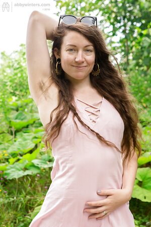 Hairy armpits and pussy don't make curly female look ugly or something like this