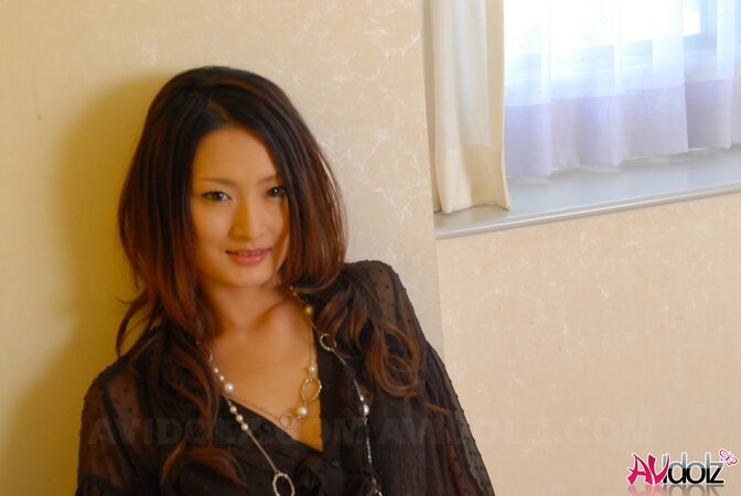 Guy takes hot pictures of oriental love in a transparent black outfit
