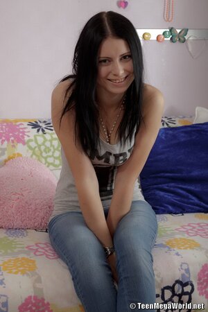 Boyfriend cums in college girl's smooth vagina but they are both happy