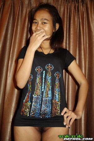 Lovely girl from Thailand for cash agrees to have sex with tourist on camera