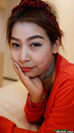 Exotic teen Bil shows tattoos and gets nicely penetrated in several ways