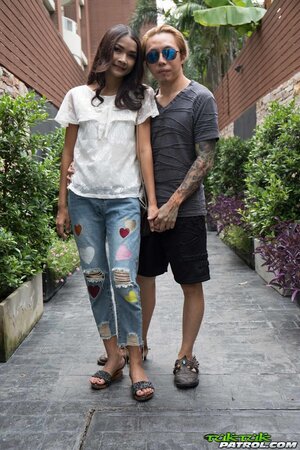 Asian man is filled with hope that young beauty will take off clothes