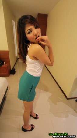 Naughty Thai minx poses for tourist who adores taking pics of Asian chicks