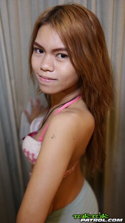 Sexually attractive Eastern love looks cute with clothes on and without it