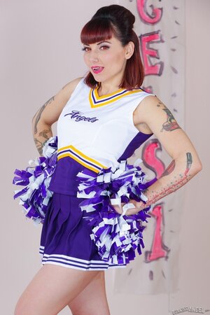 It's full moon tonight so innocent cheerleader turns into a dirty stripper