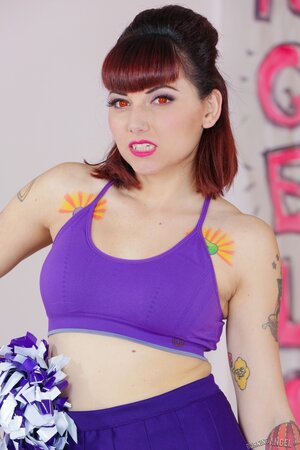 It's full moon tonight so innocent cheerleader turns into a dirty stripper