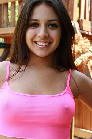 Sultry cutie Jynx Maze always happy to demonstrate on camera her booty