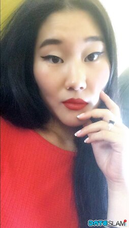 Lustful Spaniard with oriental features rushes to expose herself on verge of porn