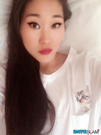 Lustful Spaniard with oriental features rushes to expose herself on verge of porn