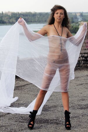 British MILF in high heels can't hide small but taut breasts and ass