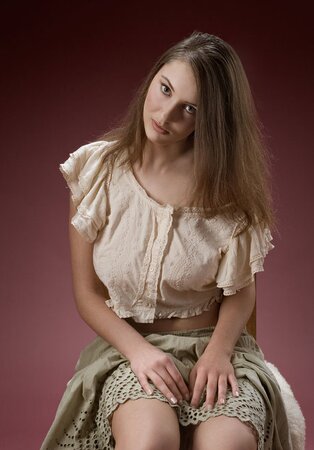 Cute teen with big knockers seductively undresses and shows her beautiful body