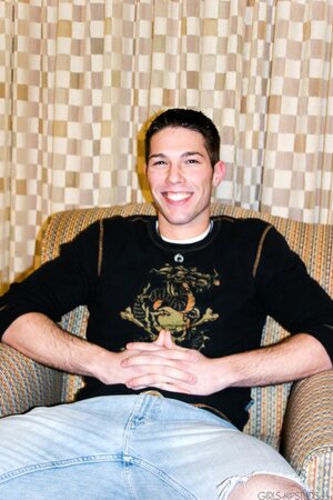 Charming black-haired teen’s perfect butt is jizzed over after blowjob