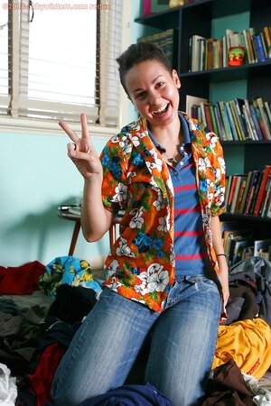 Playful girl showing off her body and it looks surprisingly great