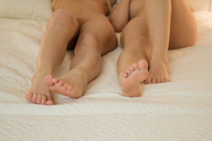 Adorable girls with hot bodies are tasting pussy, seeking orgasms