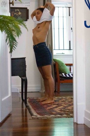 Lucky girl has a fairly toned ass and her arms are sexy