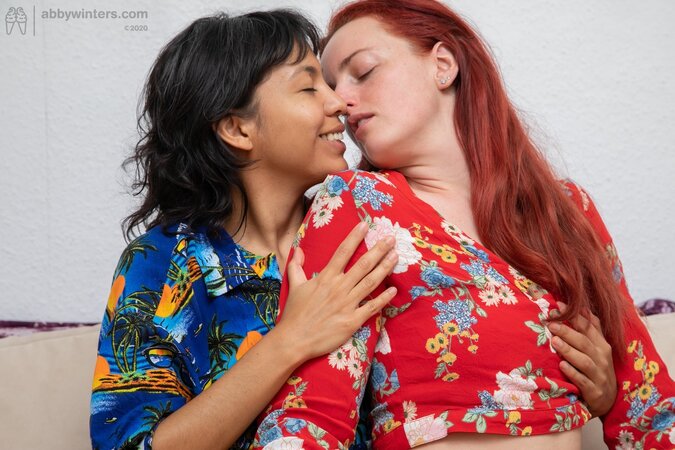 Amateur women are going to pleasure each other with passion