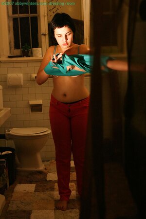 Skye T does not mind showing her body in the dark today