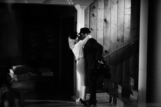 Film noir esque fucking with two really attractive people