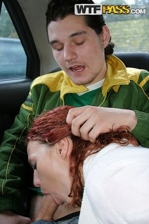 Girl is going to get throated and fucked in a fairly ugly setting