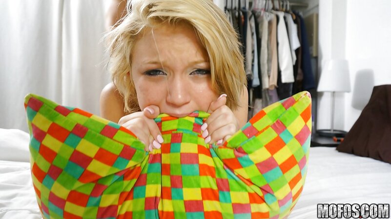 The most appealing blonde takes control of cock in an anal gallery